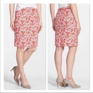 HALOGEN | Piped Print Pencil Skirt
